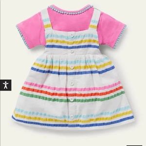 NWT Woven stripe Boden jumper set